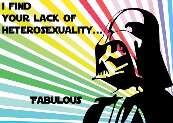 Star Wars e gays: que a forÃ§a e a tolerÃ¢ncia esteja com vocÃª.