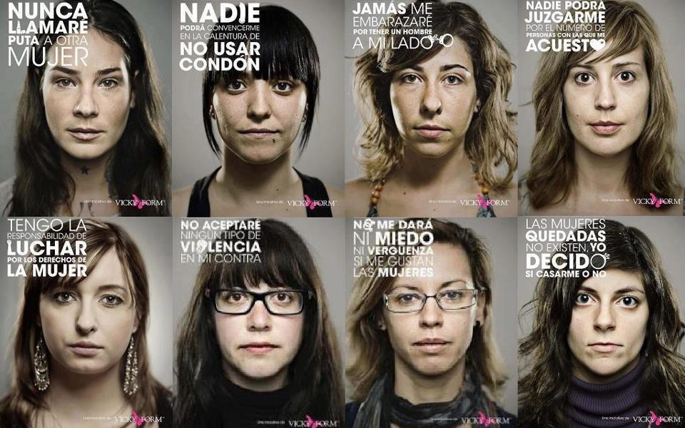 À favor da valorização e respeito à si mesma