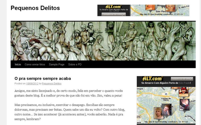 Até Breve Pequenos Delitos. Para sempre é tempo demais!