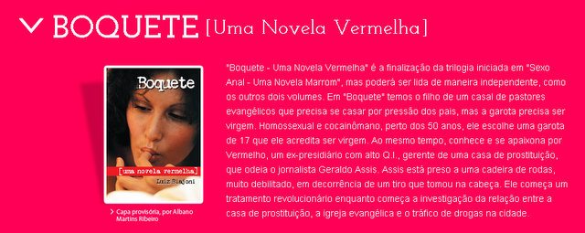 Boquete (uma novela vermelha)
