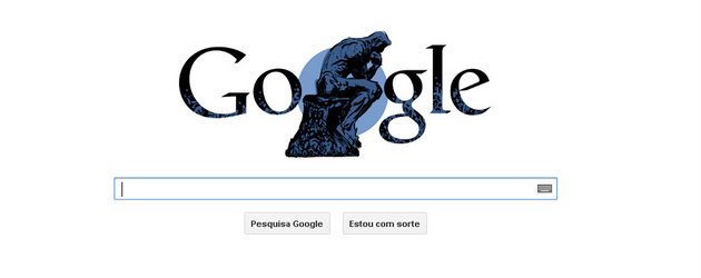 Google homenageia Rodin nesse 12 de novembro